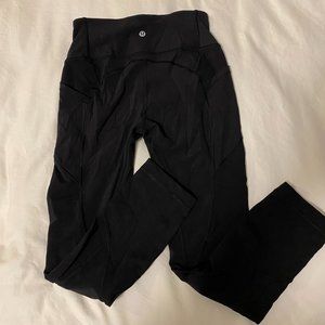 Lululemon Leggings Mid-Rise Crop Black